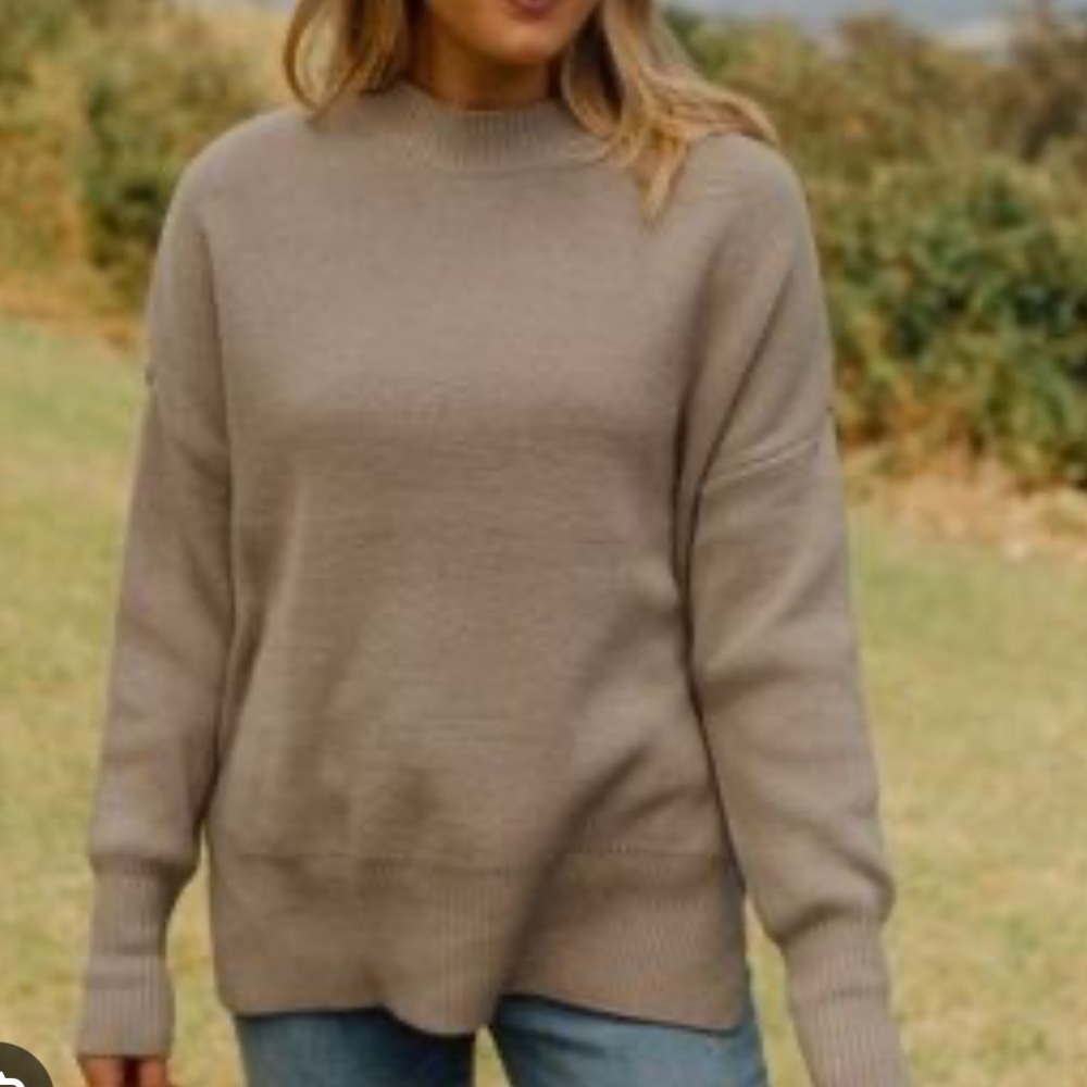 Neuflora Oversized Mira Sweater in Taupe
